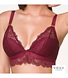 Сутиен в цвят бордо с триъгълни чашки PURCELL без банели-0 снимка