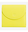 Дамски кожен портфейл в лимонено жълто Malaita-1 снимка