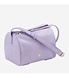 Дамска кожена чанта в лилаво Ethel-2 снимка
