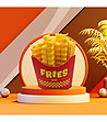 Щипки за пликове FRENCH FRIES с форма на пържени картофи-2 снимка