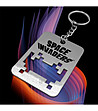 Сребриста отварачка SPACE INVADERS с пикселен силует-3 снимка
