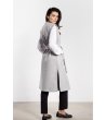 Сив дамски дълъг елек без ръкави с колан-2 снимка