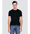 Черна памучна мъжка тениска VINCER -0 снимка