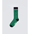 Чорапи в зелено с бродерия елен LONG LONG MEN-0 снимка