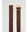 Кафяв колан от естествена кожа GELTA -2 снимка