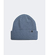Мъжка плетена шапка в синьо THEO -1 снимка