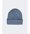 Мъжка плетена шапка в синьо THEO -3 снимка