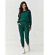 Памучен дамски комплект в зелено-0 снимка