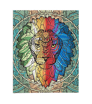 Дървен пъзел 40 части - Лъв снимка