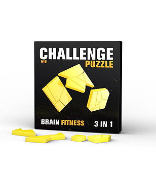 Главоблъсканица IQ Puzzle - Challenge Puzzle 3 in 1 - N5 снимка