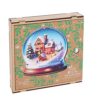 Дървен пъзел  Коледа 200 части - Коледна страна на чудесата снимка