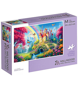 Дървен пъзел Galaxies 150 части - Вълшебен замък снимка
