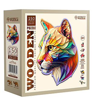 Дървен пъзел 150 части - Пума снимка