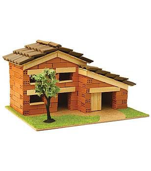 Къща с истински тухли, комплект за начинаещи 8 снимка