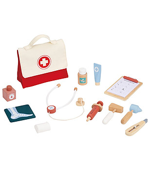 Докторски комплект с чанта снимка