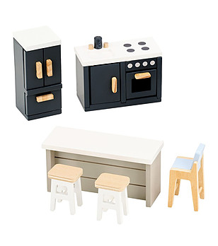 Дървени мебели за игра Кухня снимка