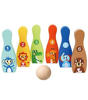 Дървена игра Боулинг снимка