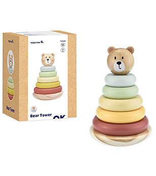 Дървена низанка Мече снимка