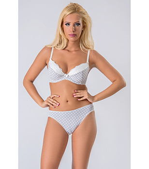 Екрю бикини DAISY с фигурален принт снимка