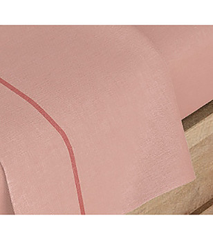 Комплект чаршафи в розово ALBANY 260x280 см снимка