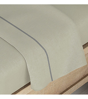 Комплект чаршафи в сиво ALBANY 260x280 см снимка