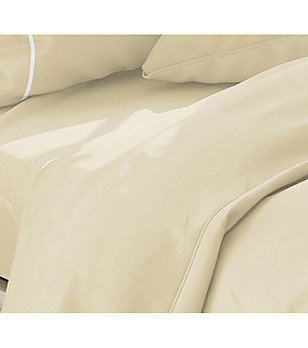 Спален комплект в бежово ALBANY 180x220 см снимка