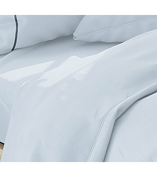 Комплект спално бельо в светлосиньо ALBANY 240x220 см снимка