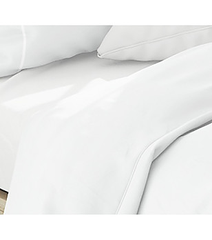 Бял комплект спално бельо от 3 части 260x220 ALBANY снимка