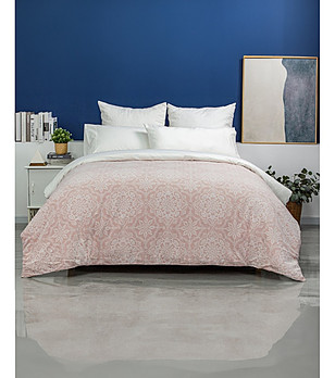 Спален памучен комплект от 3 части в розово ENIA 260x220 см снимка