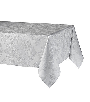 Покривка за маса в сребристо с покритие против петна NEREA 160x300 снимка