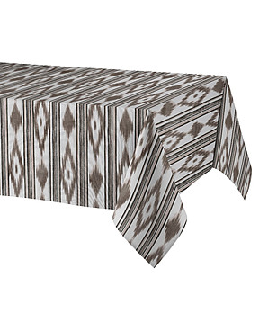 Кафява тефлонова покривка за маса с щампа MALLORCA 140x140 снимка