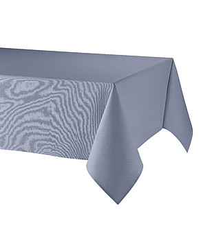 Сива покривка от памук и лен LINO 150x150 см снимка