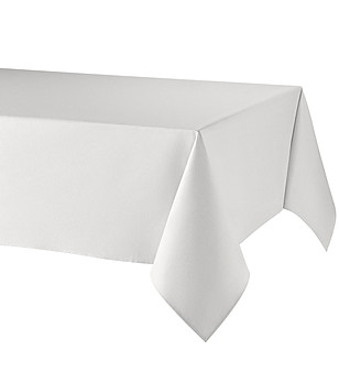 Бяла покривка от памук и лен с покритие против петна LINO NATURAL 150x250 см снимка