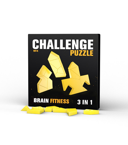 Главоблъсканица IQ Puzzle - Challenge Puzzle 3 in 1 - N4 снимка