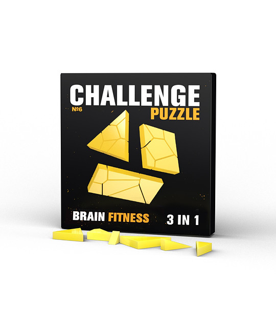 Главоблъсканица IQ Puzzle - Challenge Puzzle 3 in 1 - N6 снимка