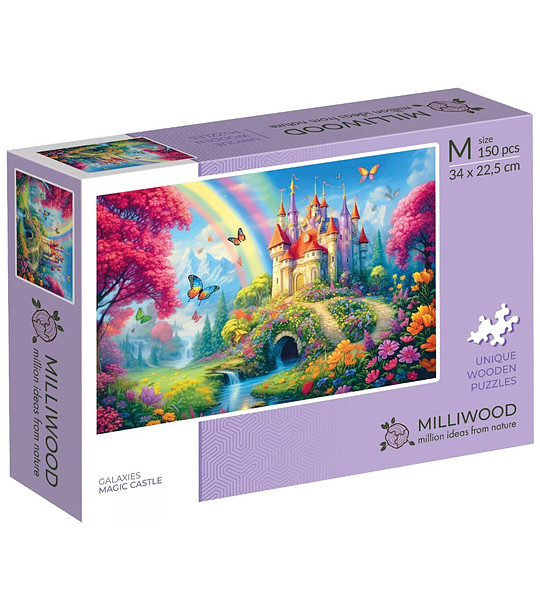 Дървен пъзел Galaxies 150 части - Вълшебен замък снимка