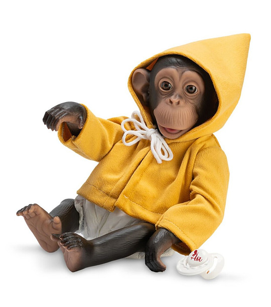 Бебе-маймунка Лола, със жълто палто, 32 см снимка