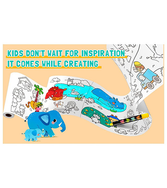 Руло-стикер за оцветяване, Животни снимка