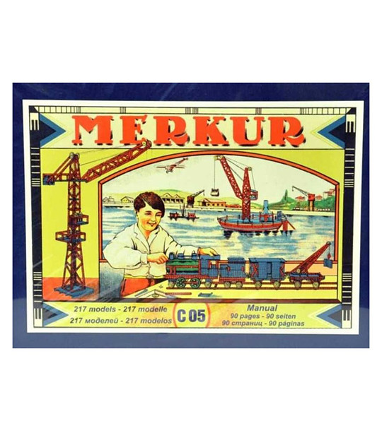 Merkur C05, Голям класически комплект за ретро конструкции, 339 части снимка