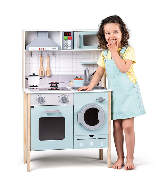 Детска дървена кухня, със звук и светлина, Дакота снимка