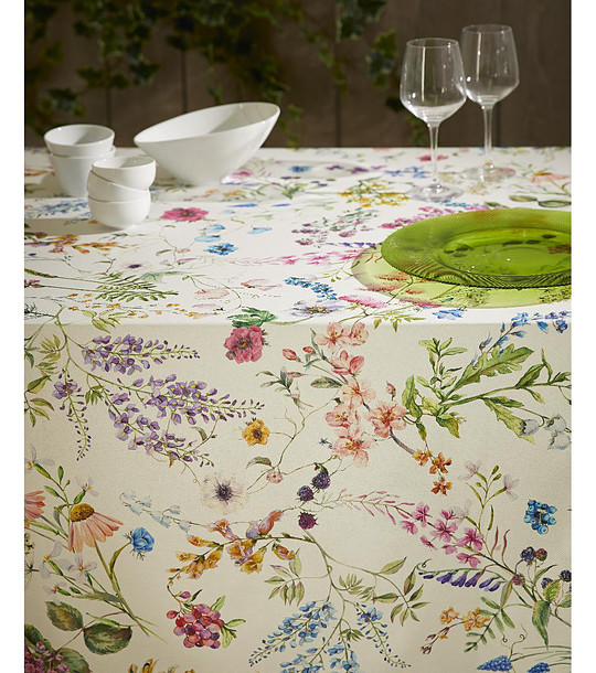 Памучна покривка за маса с предпазващо от петна покритие FORTUNA 150x250 снимка