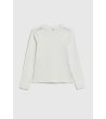 Екрю блуза с дълъг ръкав и копчета на раменете L-TS-4900-3 снимка