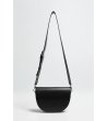 Дамска черна чанта през рамо -1 снимка