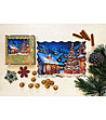 Дървен пъзел Коледа 200 части - Коледно селце-2 снимка