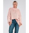 Дамски oversize пуловер в розов нюанс Ines-2 снимка