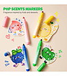 Ароматизирани маркери 12 цвята Плодчета-1 снимка