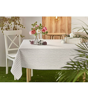 Памучна покривка с тефлоново покритие на райе IRIS  150x250 см снимка