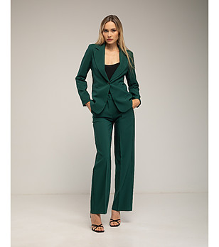 Дамски панталон в тъмнозелено снимка