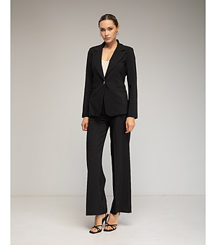 Черен дамски панталон снимка