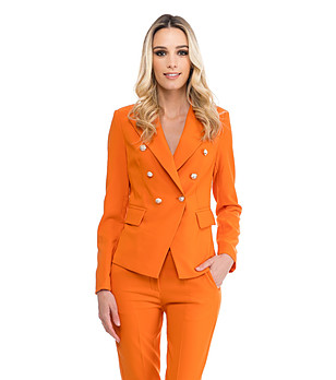 Оранжево дамско сако снимка